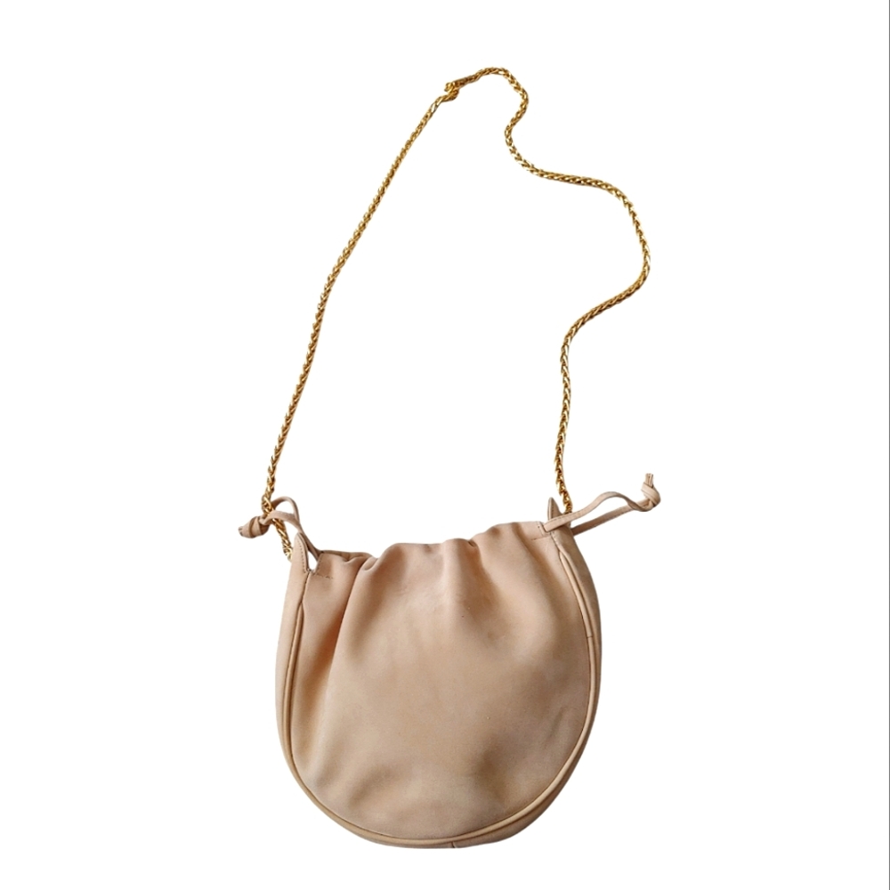 Browns Canada Suede Gold Chain Crossbody Bag